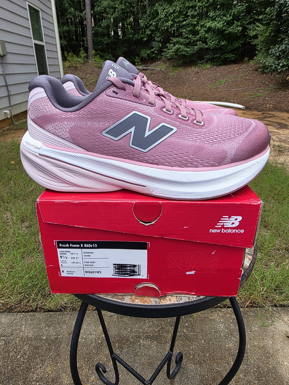 New Balance FF X 860v15 Rosewood Running Shoes Sneaker W Sz 9.5 Men Sz 8 Worn 2x